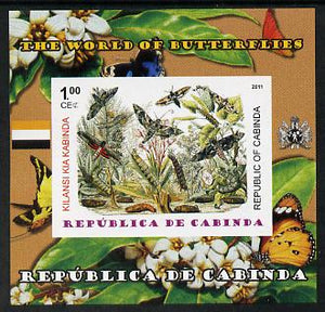 Cabinda Province 2011 The World of Butterflies #6 imperf souvenir sheet,unmounted mint