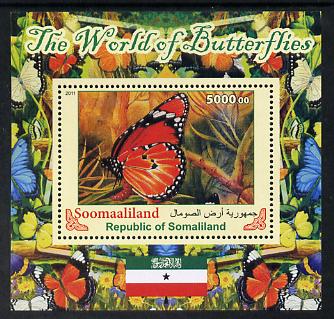 Somaliland 2011 The World of Butterflies #2 perf souvenir sheet,unmounted mint
