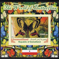 Somaliland 2011 The World of Butterflies #5 imperf souvenir sheet,unmounted mint