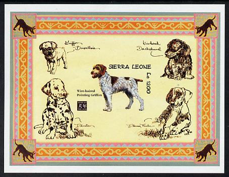 Sierra Leone 1994 Chinese New Year - Year of the Dog (Griffon) imperf m/sheet unmounted mint, as SG MS 2114a