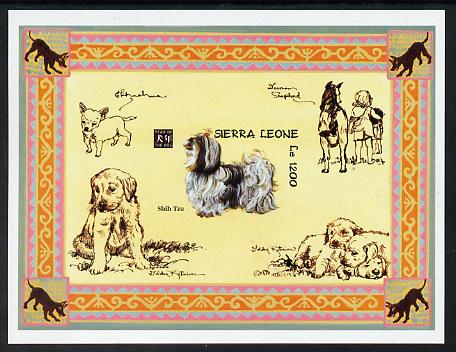 Sierra Leone 1994 Chinese New Year - Year of the Dog (Shih Tzu) imperf m/sheet unmounted mint, as SG MS 2114b