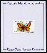 Easdale 1996 Butterflies - 10p Large Skipper mounted on Publicity proof card issued by the Easdale Stamp Promotion Council