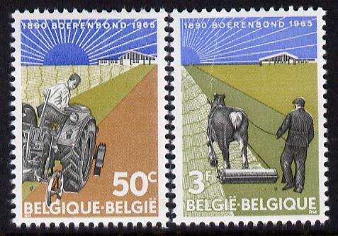 Belgium 1965 75th Anniversary of Farmers' Association (Boerenbond) set of 2 unmounted mint SG 1939-40