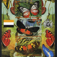 Somaliland 2011 The World of Butterflies imperf sheetlet containing 3 values unmounted mint