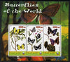 Maakhir State of Somalia 2011 Butterflies of the World #4 perf sheetlet containing 3 values unmounted mint