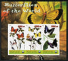 Maakhir State of Somalia 2011 Butterflies of the World #5 imperf sheetlet containing 3 values unmounted mint