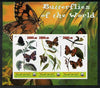 Maakhir State of Somalia 2011 Butterflies of the World #6 imperf sheetlet containing 3 values unmounted mint