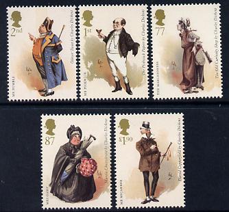 Great Britain 2012 Charles Dickens perf set of 5 values unmounted mint