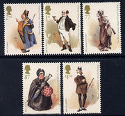 Great Britain 2012 Charles Dickens perf set of 5 values unmounted mint