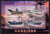 Rwanda 2012 Aircraft Carriers #3 perf sheetlet containing 4 values fine cto used