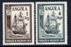 Angola 1949 Centenary of Founding of Mozambique perf set of 2 unmounted mint SG 450-51