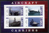 Malawi 2012 Aircraft Carriers #4 imperf sheetlet containing 4 values unmounted mint