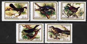 Abkhazia - Birds #1 perf set of 5 unmounted mint