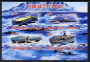 Chad 2012 Aircraft Carriers #4 imperf sheetlet containing 4 values unmounted mint