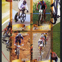 Rwanda 2012 London Olympic Games - Cycling perf sheetlet containing 4 values unmounted mint