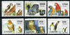 Buriatia Republic - Birds (Owl, Parrot, Woodpecker, etc) perf set of 6 unmounted mint