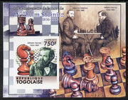 Togo 2011 Chess - Wilhelm Steinitz #2 imperf m/sheet unmounted mint. Note this item is privately produced and is offered purely on its thematic appeal