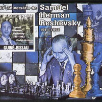 Guinea - Bissau 2011 Chess - Birth Centenary of Samuel Herman Reshevsky #4 imperf m/sheet unmounted mint. Note this item is privately produced and is offered purely on its thematic appeal