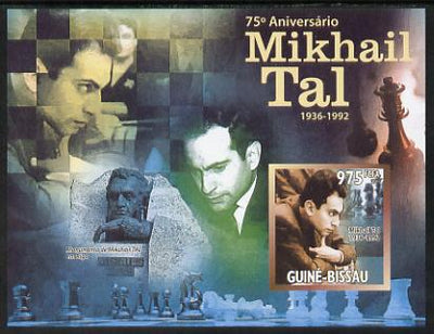Guinea - Bissau 2011 Chess - 75th Birth Anniversary of Mikhail Tal #1 imperf m/sheet unmounted mint. Note this item is privately produced and is offered purely on its thematic appeal