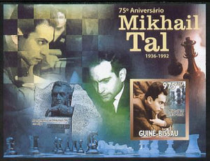 Guinea - Bissau 2011 Chess - 75th Birth Anniversary of Mikhail Tal #1 imperf m/sheet unmounted mint. Note this item is privately produced and is offered purely on its thematic appeal