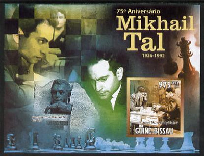Guinea - Bissau 2011 Chess - 75th Birth Anniversary of Mikhail Tal #2 imperf m/sheet unmounted mint. Note this item is privately produced and is offered purely on its thematic appeal