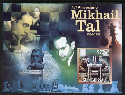 Guinea - Bissau 2011 Chess - 75th Birth Anniversary of Mikhail Tal #4 imperf m/sheet unmounted mint. Note this item is privately produced and is offered purely on its thematic appeal