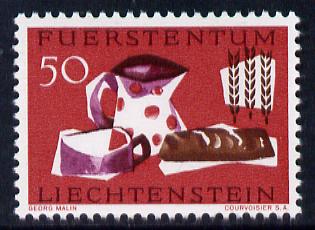 Liechtenstein 1963 Freedom from Hunger 50r unmounted mint, SG 423