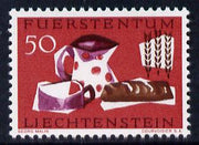Liechtenstein 1963 Freedom from Hunger 50r unmounted mint, SG 423