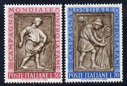 Italy 1963 Freedom from Hunger set of 2 unmounted mint, SG 1092-93