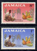 Jamaica 1963 Freedom from Hunger set of 2 unmounted mint, SG 201-02