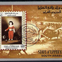 Aden - Upper Yafa 1967 Old Masters 2nd series 500f imperf m/sheet (Goya) fine cto used Mi BL 13