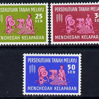 Malaysia - Federation 1963 Freedom from Hunger set of 3 unmounted mint, SG 32-34