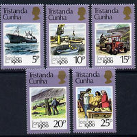 Tristan da Cunha 1980 London 1980 Stamp Exhibition set of 5 unmounted mint, SG 277-81