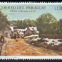 Paraguay 1968 Winter Olympics - Impressionist Paintings - Alfred Sisley 30c unmounted mint, Mi 1818