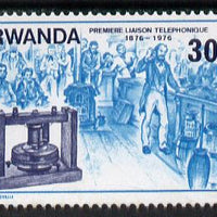 Rwanda 1976 Early telephone 30c from Telephone Centenary set unmounted mint, SG 752*