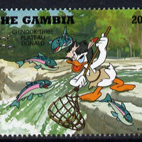 Gambia 1995 Donald Duck dressed as indian from Chinook Tribe 20b from Cowboys & Indians set unmounted mint, SG 2158