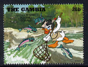Gambia 1995 Donald Duck dressed as indian from Chinook Tribe 20b from Cowboys & Indians set unmounted mint, SG 2158