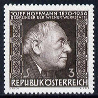 Austria 1966 10th Death Anniv of Joseph Hoffman (architect) unmounted mint, SG 1467