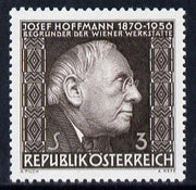 Austria 1966 10th Death Anniv of Joseph Hoffman (architect) unmounted mint, SG 1467