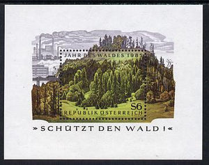 Austria 1985 Forestry Year sheetlet unmounted mint, SG MS2059