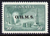 Canada 1950-52 Official 50c Oilwells opt'd 'OHMS' unmounted mint, SG O177