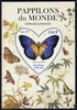 Gabon 2012 Butterflies of the World #1 - Cethosia lamarckii perf souvenir sheet containing heart-shaped stamp unmounted mint