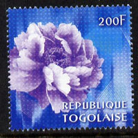 Togo 2009 China World Stamp Exhibition - 200F Peony unmounted mint