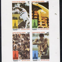 Davaar Island 1980 Olympic Games imperf,set of 4 values (8p to 46p) unmounted mint