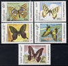 Laos 1991 Phila Nippon 91 Stamp Exhibition - Butterflies perf set of 5 unmounted mint, SG 1267-71