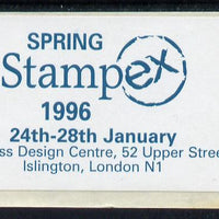 Cinderella - Great Britain 1996 Spring Stampex self adhesive Exhibition label