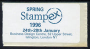 Cinderella - Great Britain 1996 Spring Stampex self adhesive Exhibition label