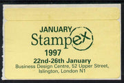 Cinderella - Great Britain 1997 January Stampex self adhesive Exhibition label