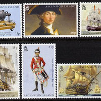 Ascension 2005 Bicentenary of Battle of Trafalgar - 1st issue perf set of 6 unmounted mint SG 914-19