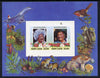 St Lucia 1985 Life & Times of HM Queen Mother m/sheet containing 2 x $3 values (depicts Concorde, Fungi, Butterflies, Birds & Animals) imperforate with silver (inscriptions) omitted, unmounted mint and only recently discovered